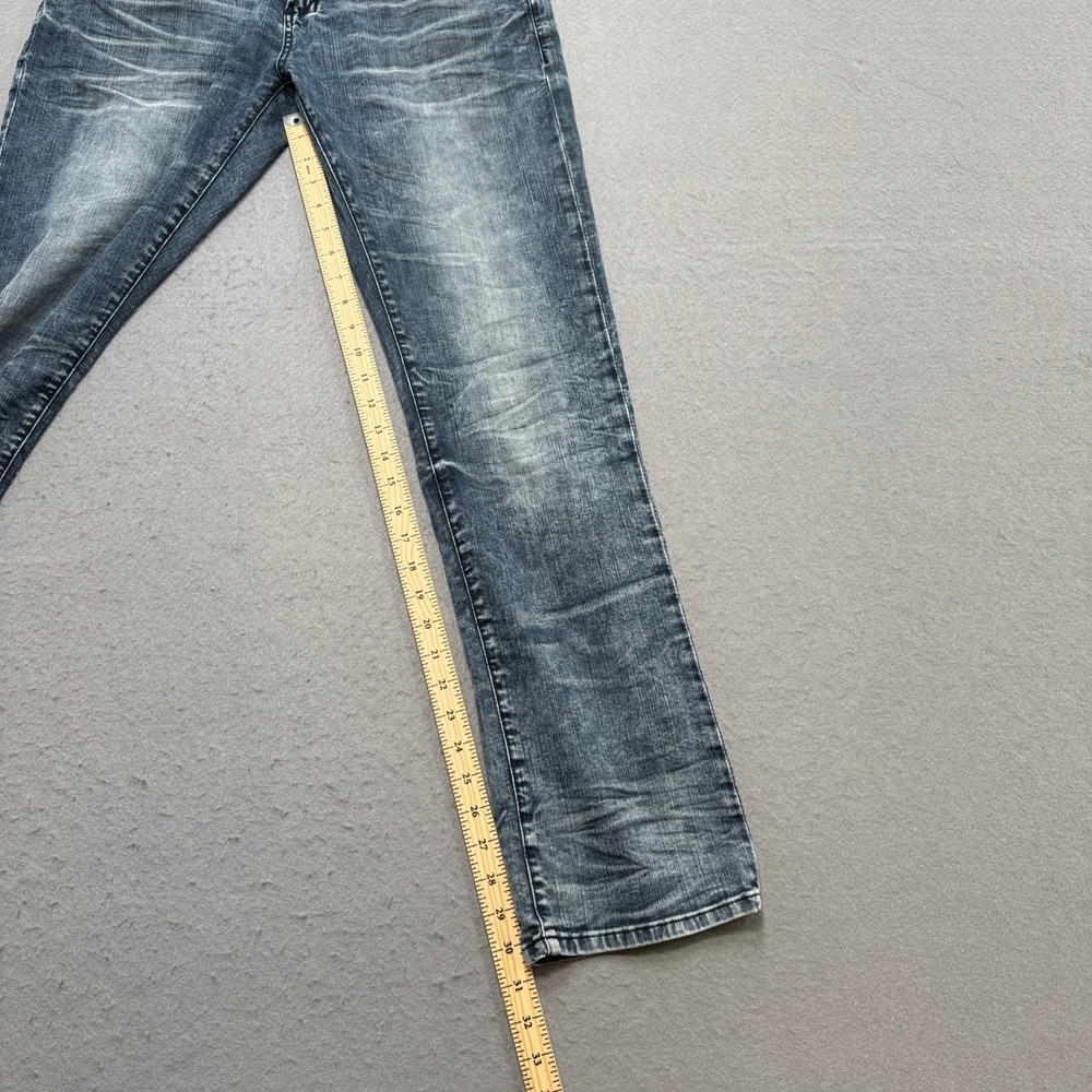 Buffalo David Bitton Jeans Men's 33x32 Blue Evan-X Slim Stretch Denim Whiskered - Picture 4 of 7